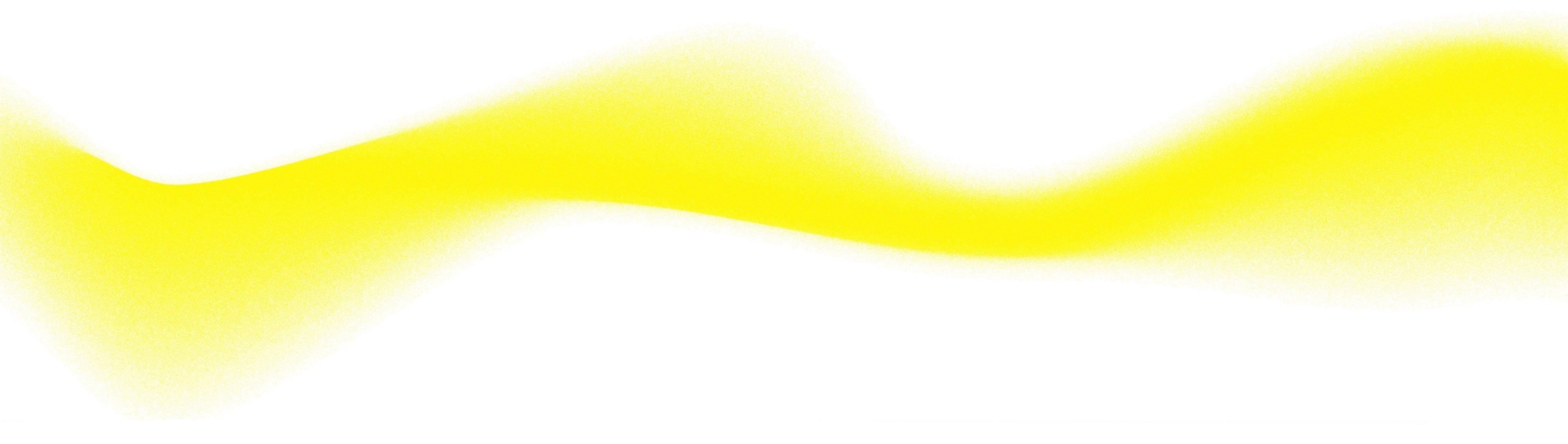 A soft flowing yellow gradient wave illustration for body shower gels collection on a white background
